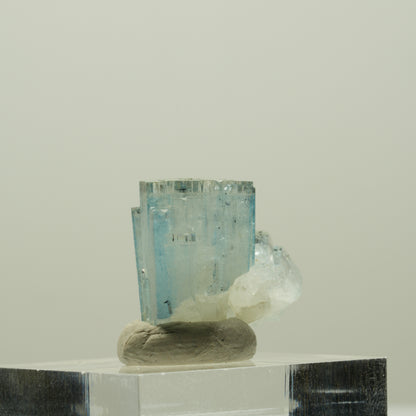 Aquamarin, Schörl Turmalin, Muskovit Stufe Erongo, Namibia 20*19*13mm #14931