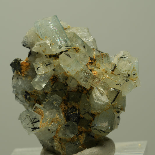 Aquamarin, Schörl Turmalin, Orthoklas Stufe Erongo, Namibia 31*29*20mm #14933