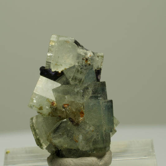 Aquamarin, Fluorit, Schörl Turmalin, Muskovit Stufe Erongo, Namibia 25*18*14mm #14939