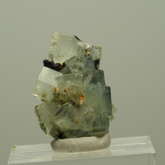 Aquamarin, Fluorit, Schörl Turmalin, Muskovit Stufe Erongo, Namibia 25*18*14mm #14939