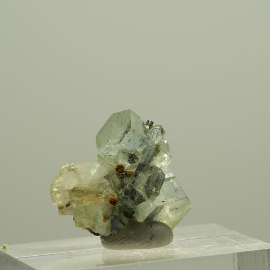 Aquamarin, Schörl Turmalin, Muskovit Stufe Erongo, Namibia 16*16*12mm #14940