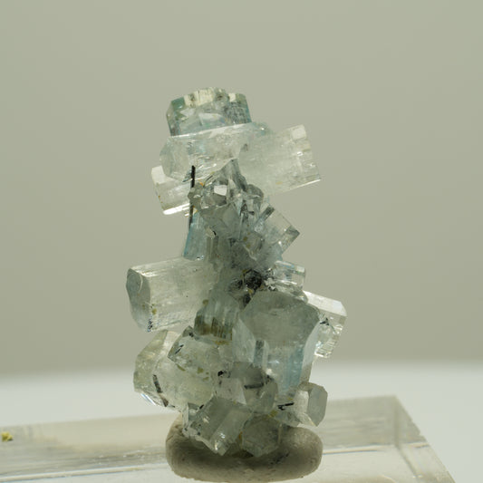 Aquamarin, Schörl Turmalin, Orthoklas Stufe Erongo, Namibia 26*16*16mm #14941