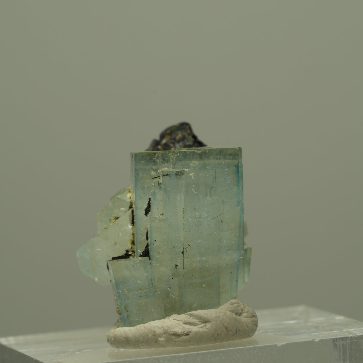 Aquamarin, Fluorit, Schörl Turmalin, Muskovit Stufe Erongo, Namibia 23*17*15mm #14947