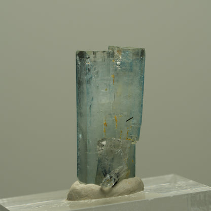 Aquamarin, Schörl Turmalin, Muskovit Stufe Erongo, Namibia 23*17*10mm #14950