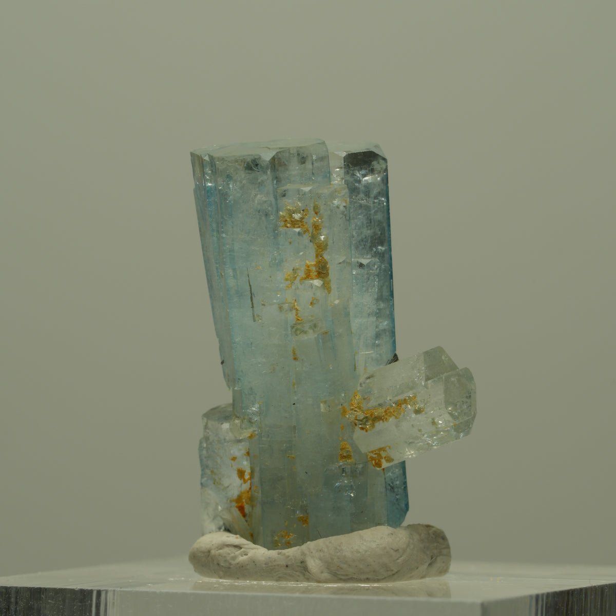 Aquamarin, Schörl Turmalin, Muskovit Stufe Erongo, Namibia 23*17*10mm #14950