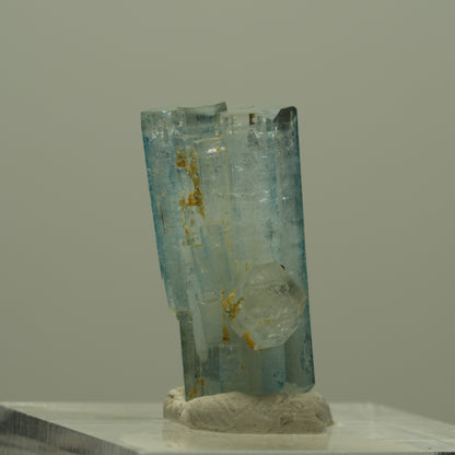 Aquamarin, Schörl Turmalin, Muskovit Stufe Erongo, Namibia 23*17*10mm #14950