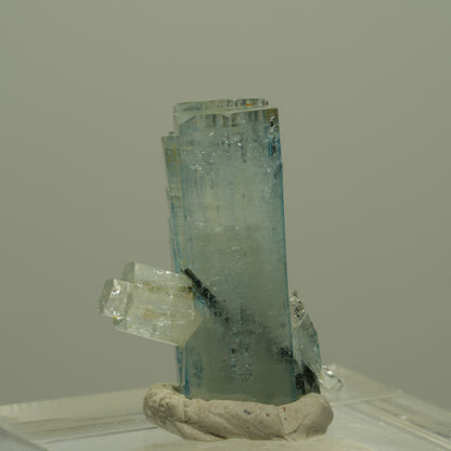 Aquamarin, Schörl Turmalin, Muskovit Stufe Erongo, Namibia 23*17*10mm #14950
