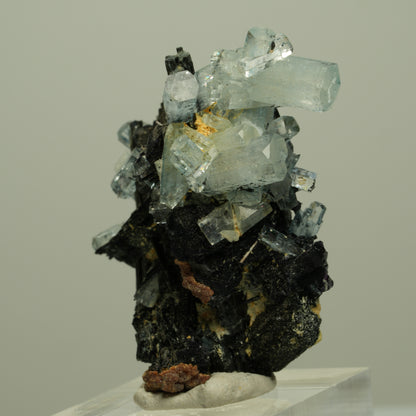 Aquamarin, Fluorit, Schörl Turmalin, Muskovit Stufe Erongo, Namibia 45*37*19mm #14952