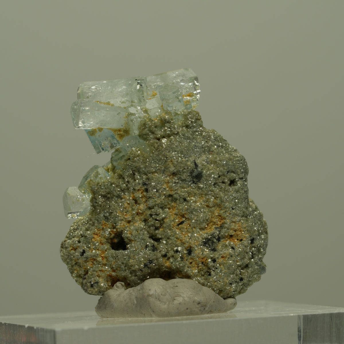Seltene Aquamarin, Muskovit Stufe Erongo, Namibia 23*20*10mm #14953