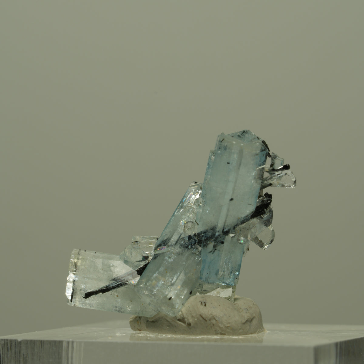 Seltene Aquamarin, Schörl Turmalin Stufe Erongo, Namibia 24*14*10mm #14954