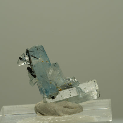 Seltene Aquamarin, Schörl Turmalin Stufe Erongo, Namibia 24*14*10mm #14954