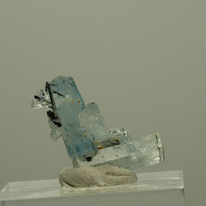 Seltene Aquamarin, Schörl Turmalin Stufe Erongo, Namibia 24*14*10mm #14954