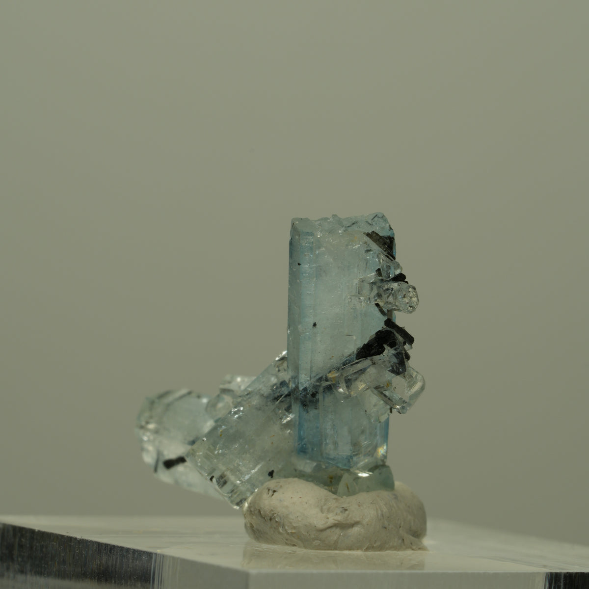 Seltene Aquamarin, Schörl Turmalin Stufe Erongo, Namibia 24*14*10mm #14954