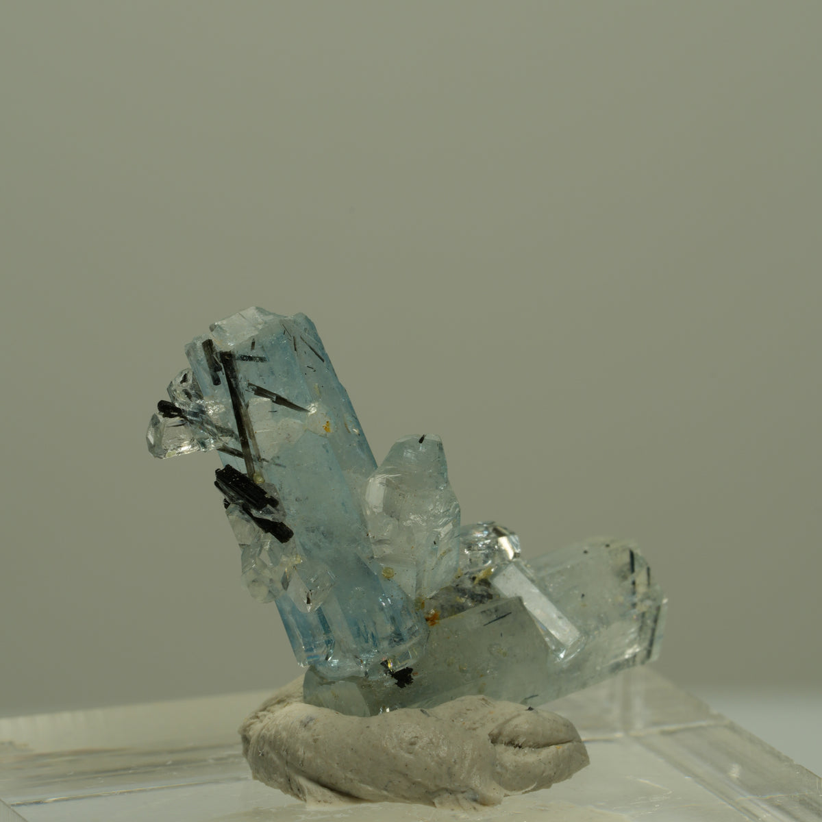 Seltene Aquamarin, Schörl Turmalin Stufe Erongo, Namibia 24*14*10mm #14954