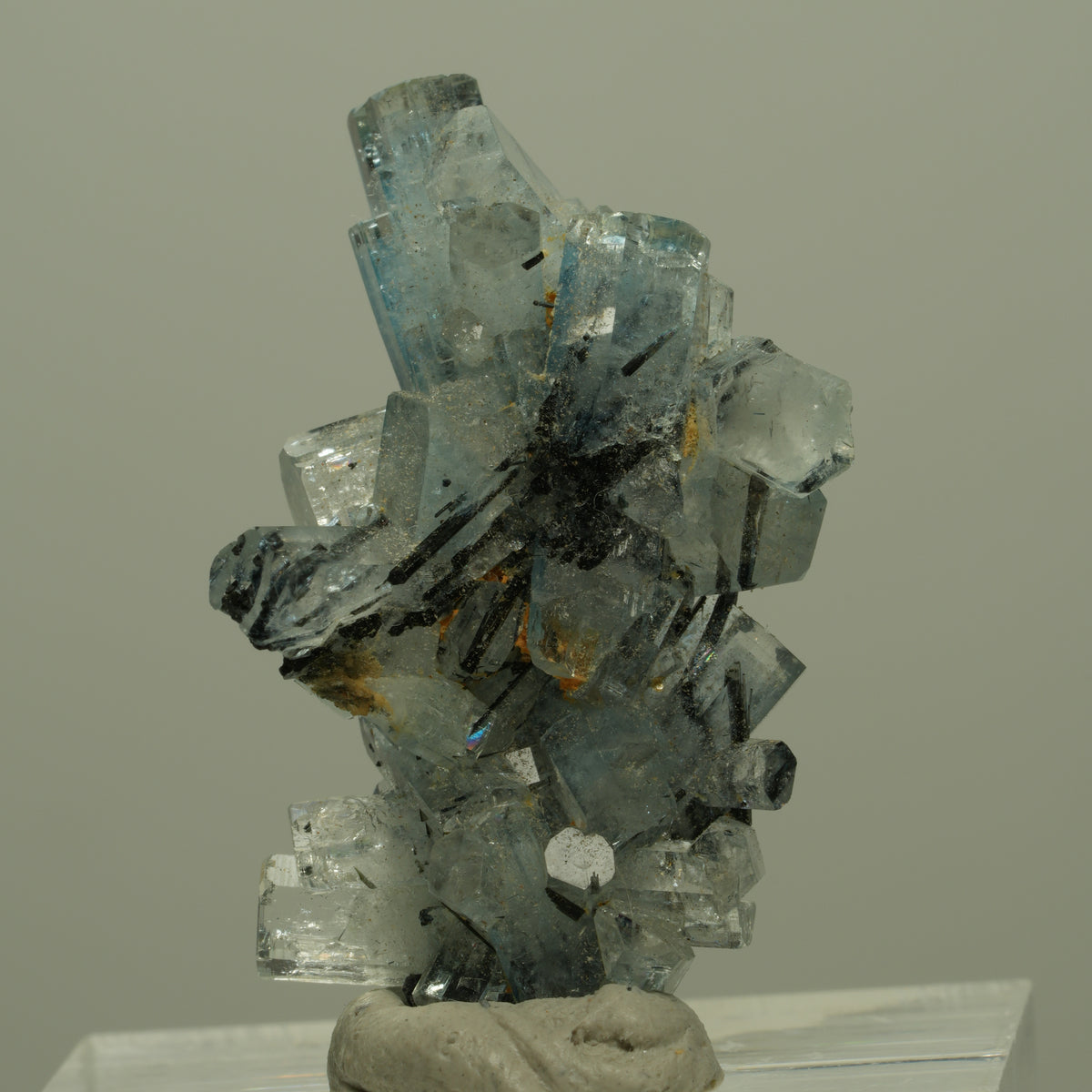 Seltene Aquamarin, Schörl Turmalin Stufe Erongo, Namibia 31*19*13mm #14955