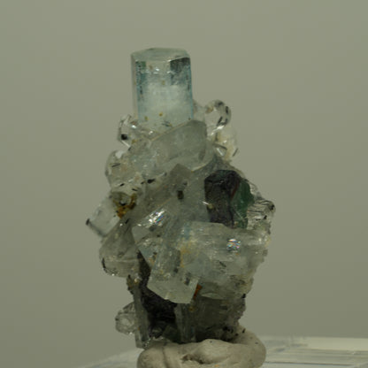 Aquamarin, Fluorit, Schörl Turmalin Stufe Erongo, Namibia 29*20*14mm #14956