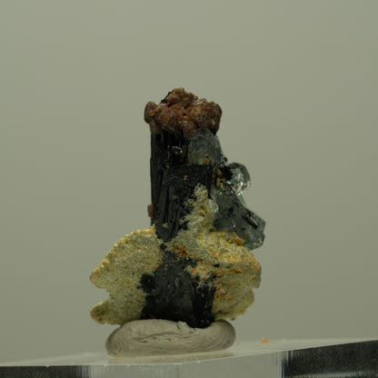 Aquamarin, Schörl Turmalin, Muskovit Stufe Erongo, Namibia 27*21*16mm #14961