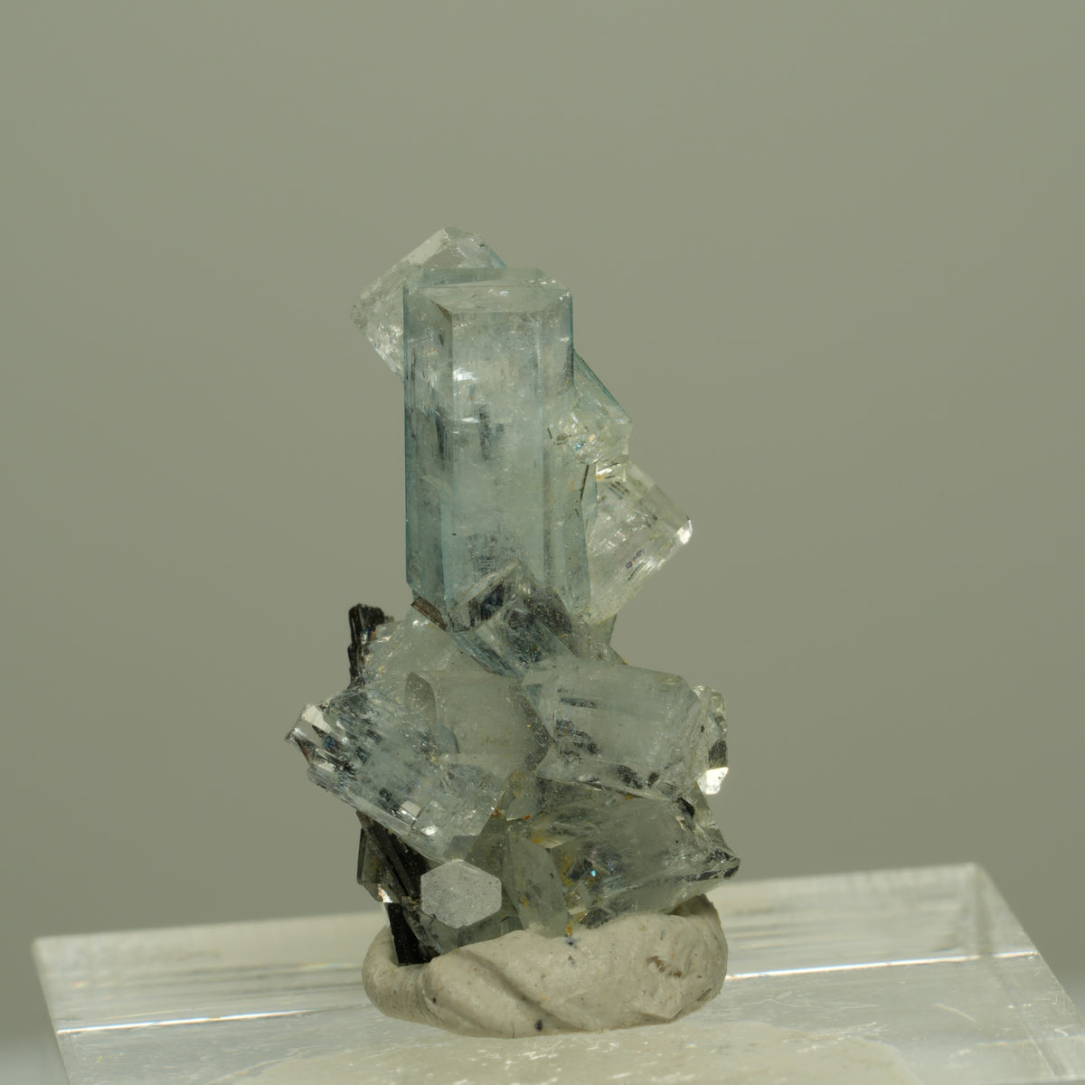 Seltene Aquamarin, Schörl Turmalin Stufe Erongo, Namibia 22*15*10mm #14962
