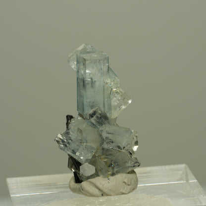 Seltene Aquamarin, Schörl Turmalin Stufe Erongo, Namibia 22*15*10mm #14962