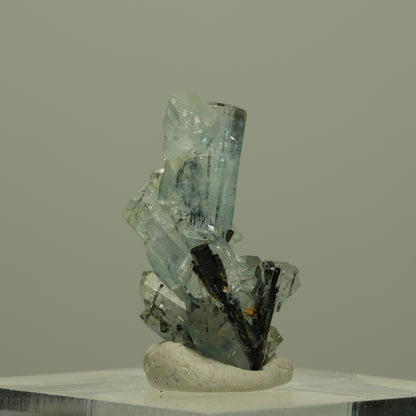 Seltene Aquamarin, Schörl Turmalin Stufe Erongo, Namibia 22*15*10mm #14962