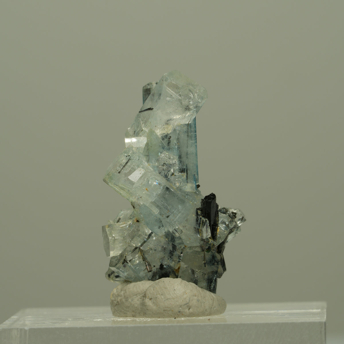 Seltene Aquamarin, Schörl Turmalin Stufe Erongo, Namibia 22*15*10mm #14962
