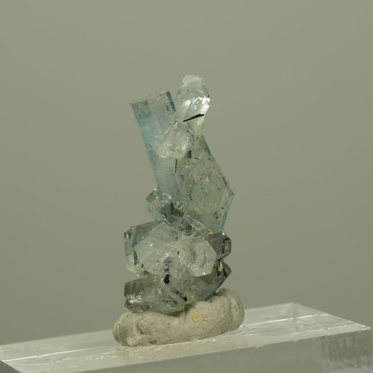 Seltene Aquamarin, Schörl Turmalin Stufe Erongo, Namibia 22*15*10mm #14962