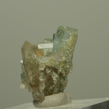Seltene Aquamarin, Muskovit, Rauchquarz Stufe Erongo, Namibia 23*22*15mm #14966