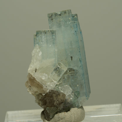 Aquamarin, Fluorit, Schörl Turmalin Stufe Erongo, Namibia 27*16*15mm #14967