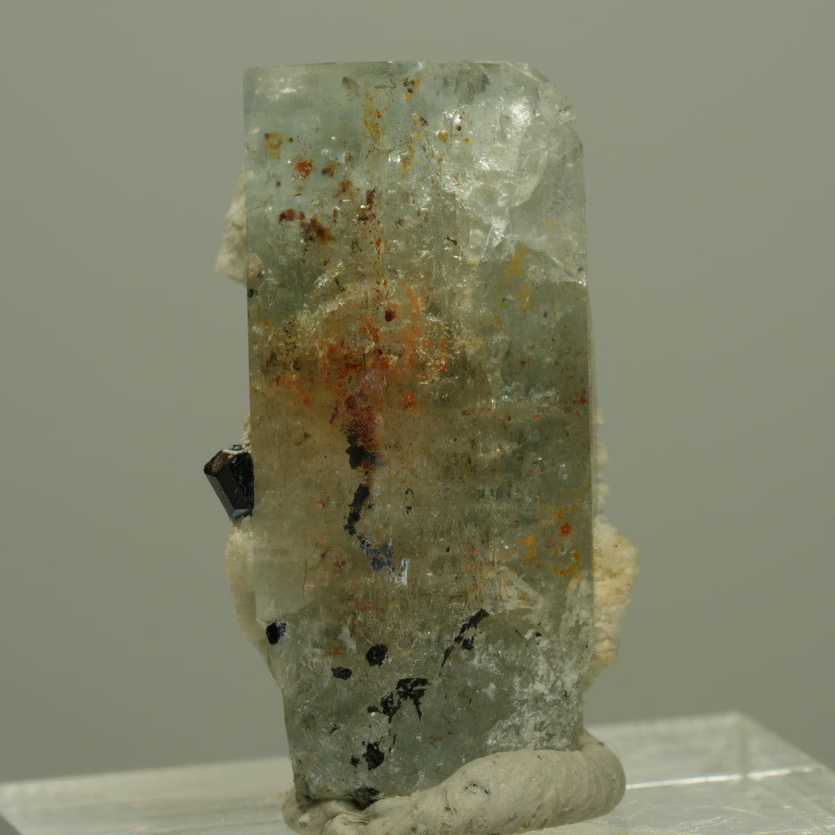 Aquamarin, Fluorit, Schörl Turmalin, Orthoklas Stufe Erongo, Namibia 27*16*13mm #14969