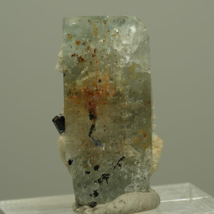 Aquamarin, Fluorit, Schörl Turmalin, Orthoklas Stufe Erongo, Namibia 27*16*13mm #14969