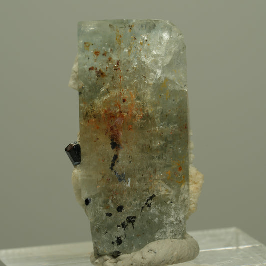 Aquamarin, Fluorit, Schörl Turmalin, Orthoklas Stufe Erongo, Namibia 27*16*13mm #14969