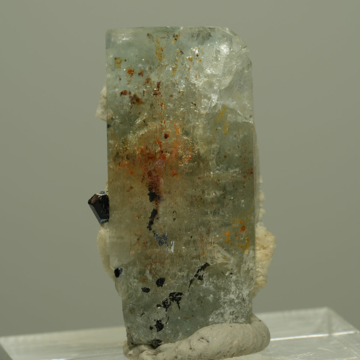 Aquamarin, Fluorit, Schörl Turmalin, Orthoklas Stufe Erongo, Namibia 27*16*13mm #14969