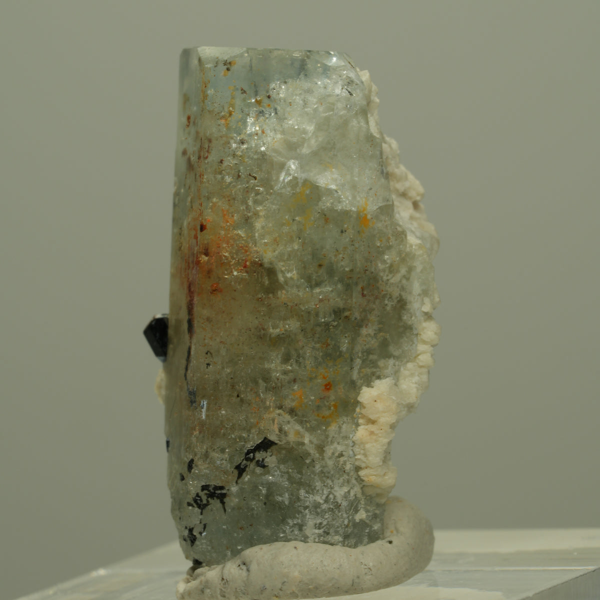 Aquamarin, Fluorit, Schörl Turmalin, Orthoklas Stufe Erongo, Namibia 27*16*13mm #14969