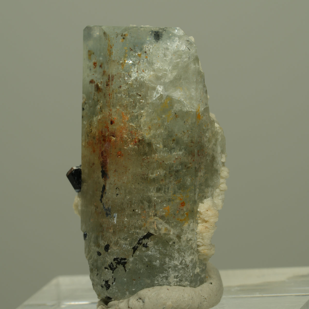 Aquamarin, Fluorit, Schörl Turmalin, Orthoklas Stufe Erongo, Namibia 27*16*13mm #14969