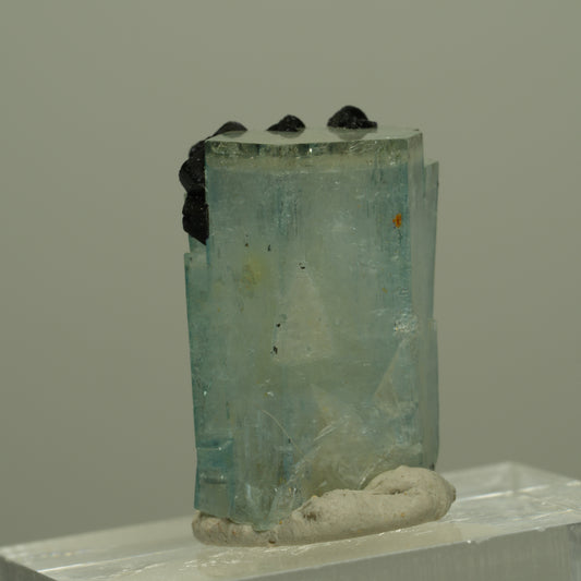 Aquamarin, Fluorit, Schörl Turmalin, Muskovit Stufe Erongo, Namibia 21*14*13mm #14973