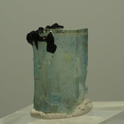 Aquamarin, Fluorit, Schörl Turmalin, Muskovit Stufe Erongo, Namibia 21*14*13mm #14973