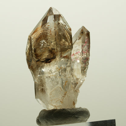 Enhydro Skelett Fenster Phantom Rauchquarz Zepter, 2x Blase Goboboseb, Namibia 48*30*19mm #14979