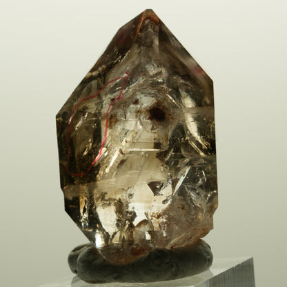 Enhydro Skelett Fenster Phantom Rauchquarz Zepter, 2x Blase Goboboseb, Namibia 44*31*21mm #14981