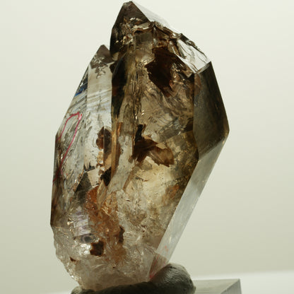 Enhydro Skelett Fenster Phantom Rauchquarz Zepter, 2x Blase Goboboseb, Namibia 56*31*27mm #14983