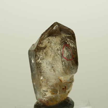 Enhydro Phantom Rauchquarz Skelett Doppelender, 2x Blase Goboboseb, Namibia 34*18*17mm #14987