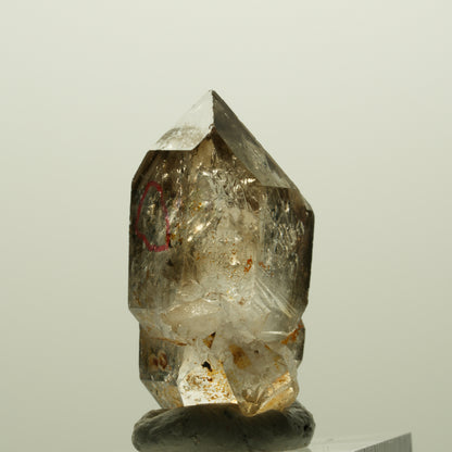 Enhydro Phantom Rauchquarz Skelett Doppelender, 2x Blase Goboboseb, Namibia 34*18*17mm #14987