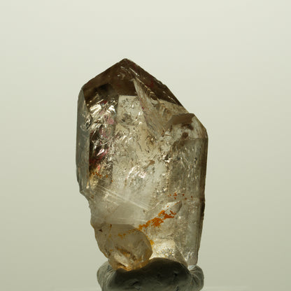 Enhydro Phantom Rauchquarz Skelett Doppelender, 2x Blase Goboboseb, Namibia 34*18*17mm #14987