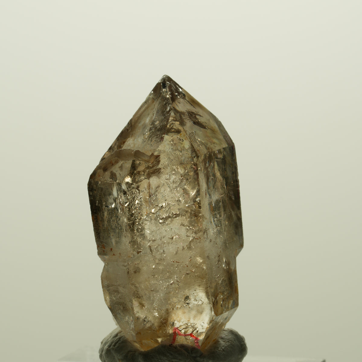 Enhydro Phantom Rauchquarz Skelett Doppelender, 2x Blase Goboboseb, Namibia 34*18*17mm #14987