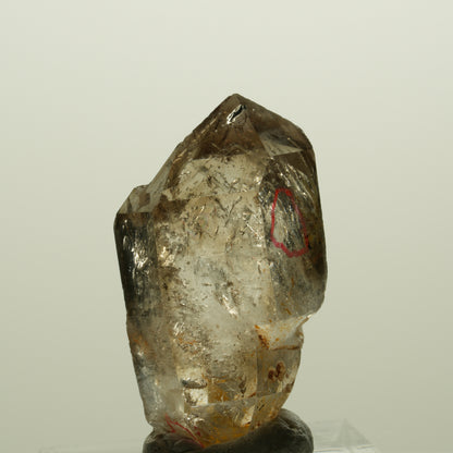 Enhydro Phantom Rauchquarz Skelett Doppelender, 2x Blase Goboboseb, Namibia 34*18*17mm #14987