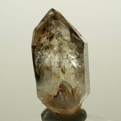 Skelett Phantom Rauchquarz Fenster Doppelender Spitze Goboboseb, Namibia 41*22*19mm #14988