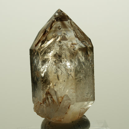 Skelett Phantom Rauchquarz Fenster Doppelender Spitze Goboboseb, Namibia 41*22*19mm #14988