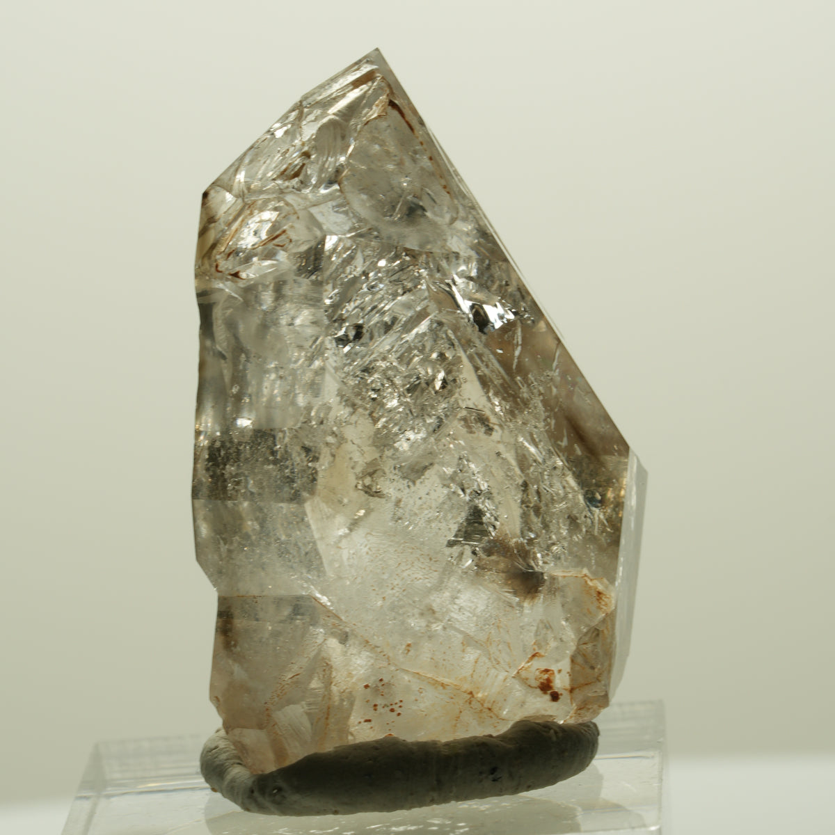 Skelett Fenster Phantom Rauchquarz Zepter Spitze Goboboseb, Namibia 36*24*19mm #14990