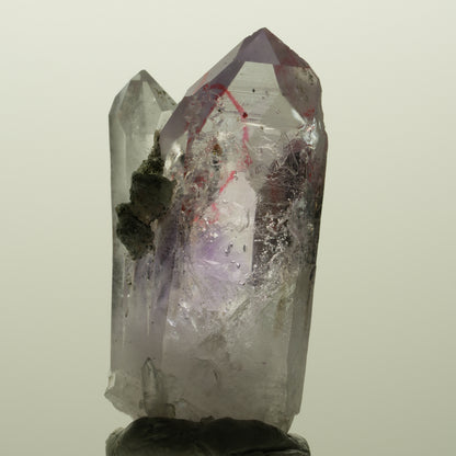Enhydro Skelett Phantom Amethyst mit Prehnit, 1x Blase Streep Mine, Namibia 40*19*15mm #14993