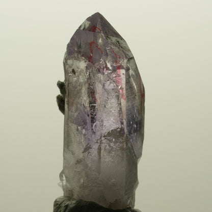 Enhydro Skelett Phantom Amethyst mit Prehnit, 1x Blase Streep Mine, Namibia 40*19*15mm #14993