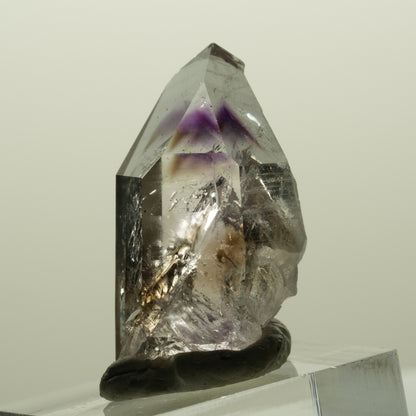 Harlekin Lemurian Phantom Amethyst Spitze Streep Mine, Goboboseb, Namibia 32*15*15mm #14994